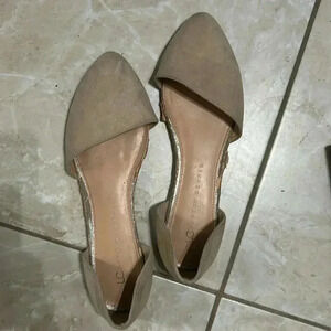 Lauren Conrad Beige Flats with Pointed Toes